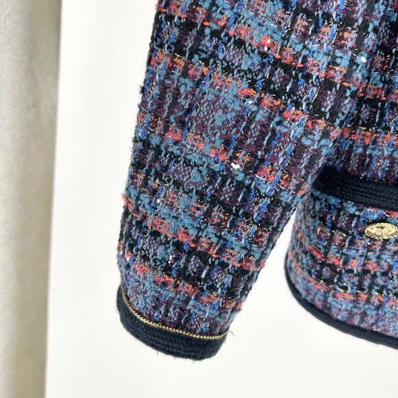 Sandro Liman Tweed Blazer Jacket Size 36 - Picture 6 of 11